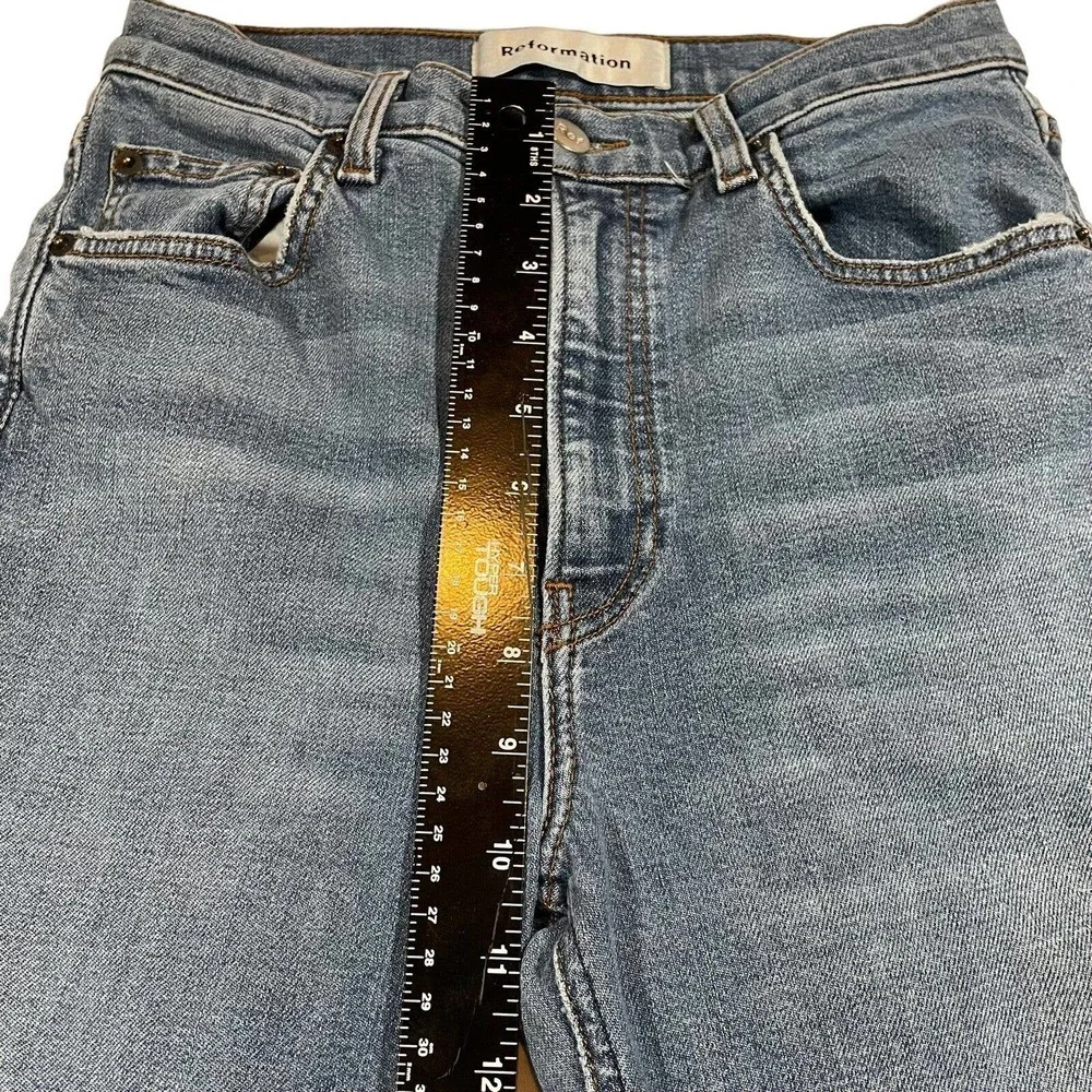Reformation Women's High & Skinny Denim Jeans in Rhine Blue‎ Size 27